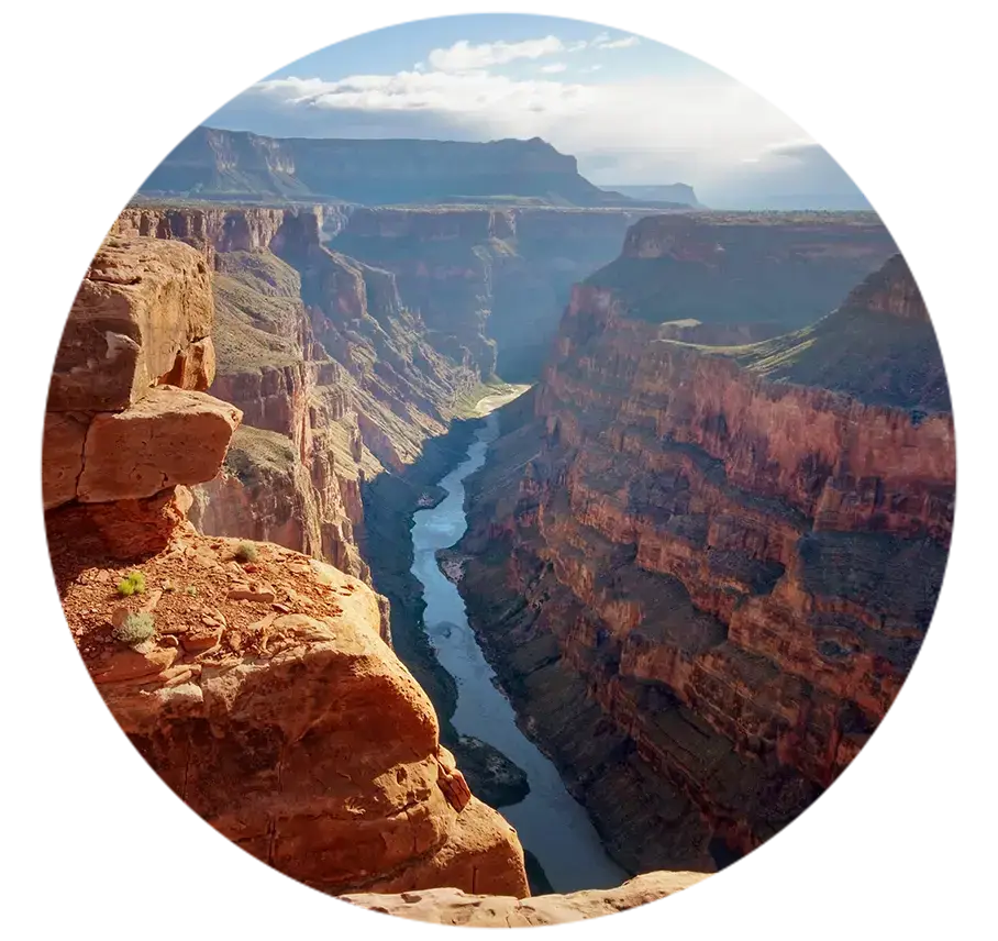 view of canyons out west