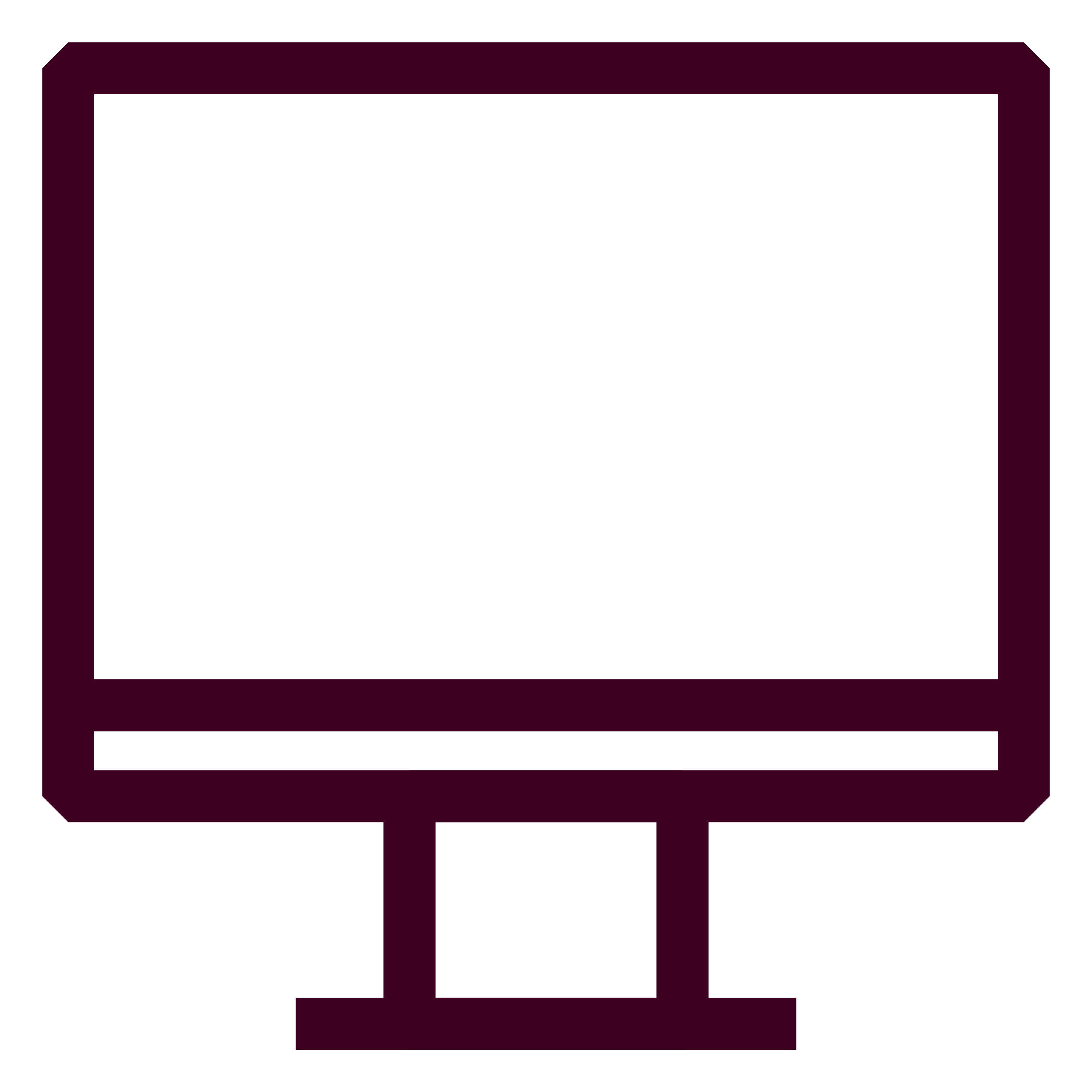 Icon symbol of a desktop computer