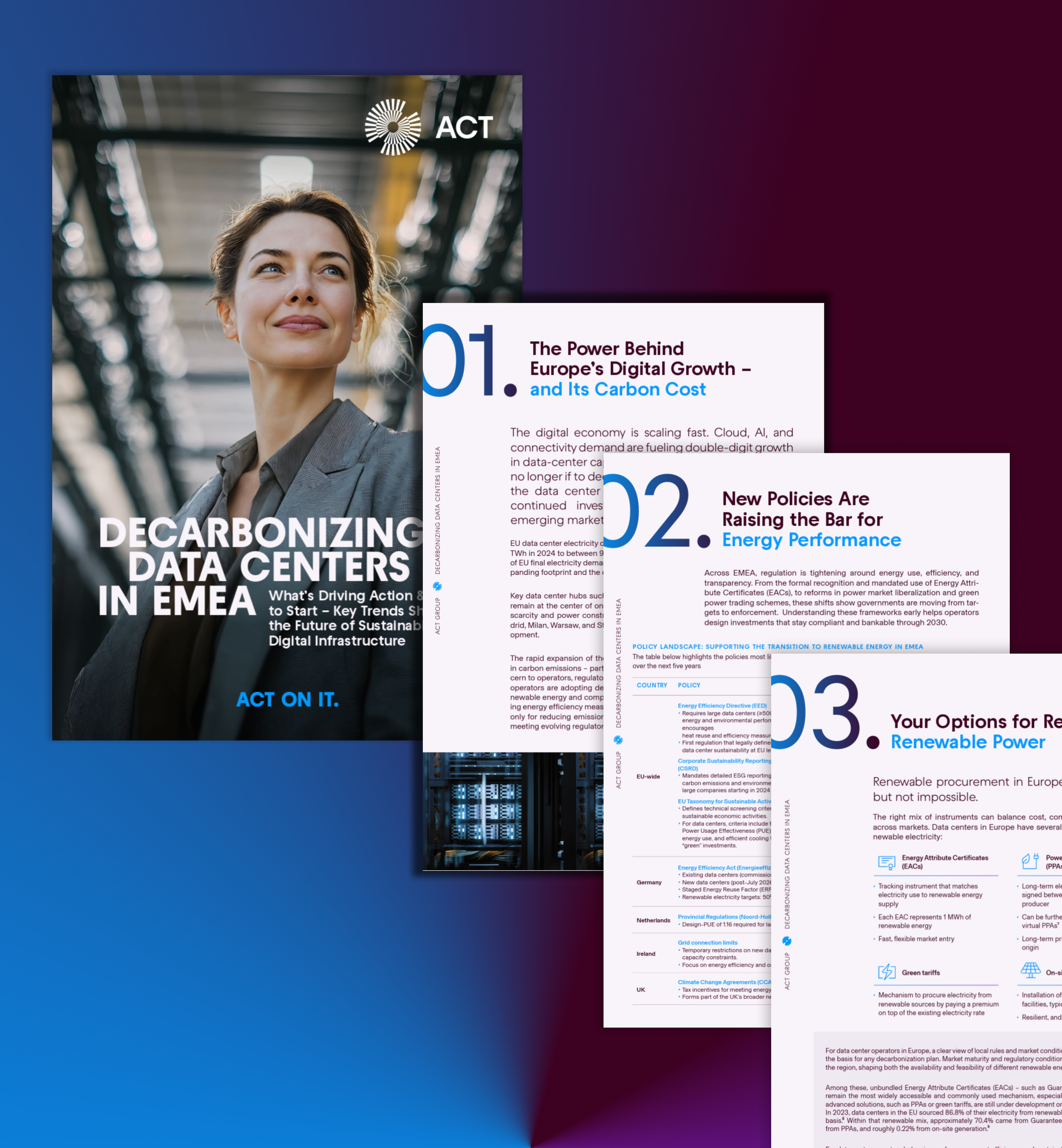 Visual showing the cover and three other selected pages from the document for donwload