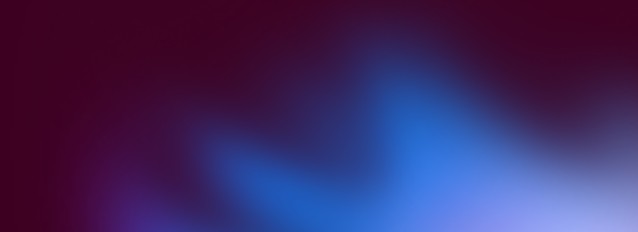 Abstract gradient with deep blue and purple transitioning to vivid blue and soft light blue, creating a smooth and flowing visual effect.