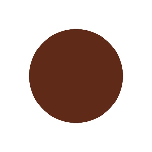 A solid brown circle against a white background.