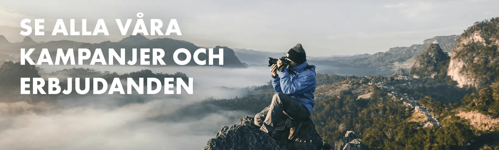 En banner med texten "SE ALLA VÅRA KAMPANJER OCH ERBJUDANDEN"
