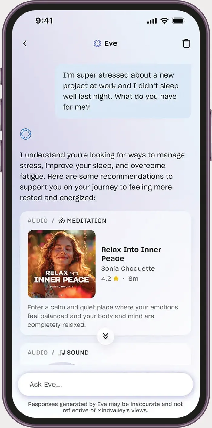 A session prescribed for you in the app