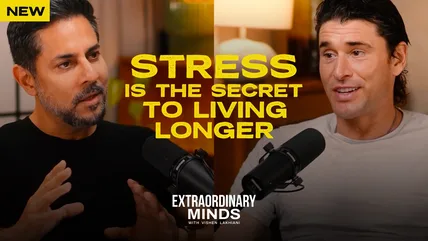 Vishen Lakhiani and Ben Greenfield in the Extraordinary Minds studio