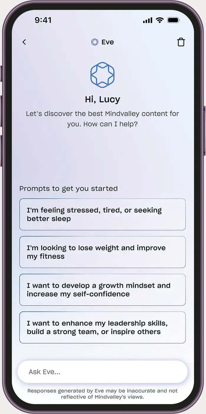 EVE, the AI coach