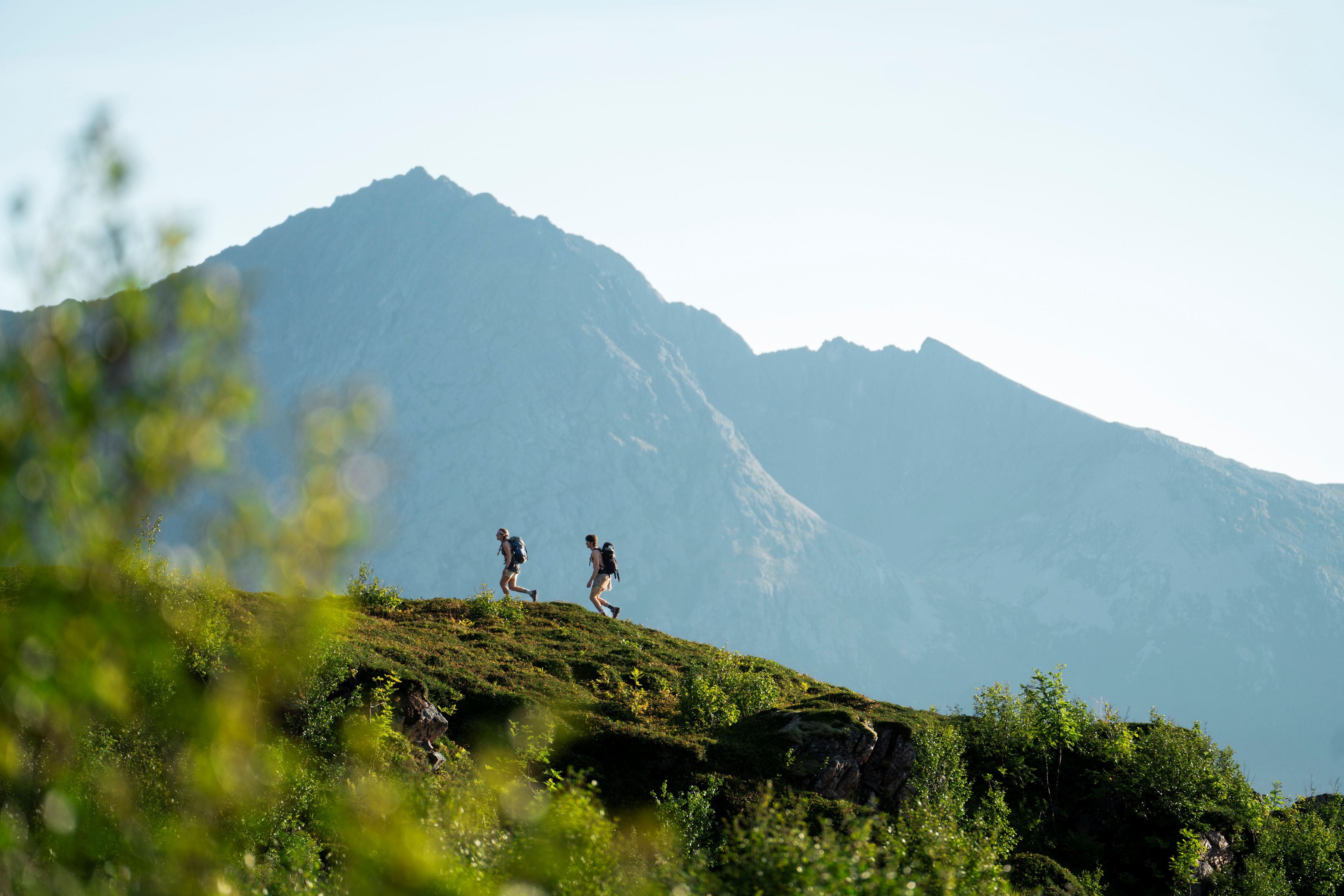 Alfa walking boots on mountain terrain showing durability and performance