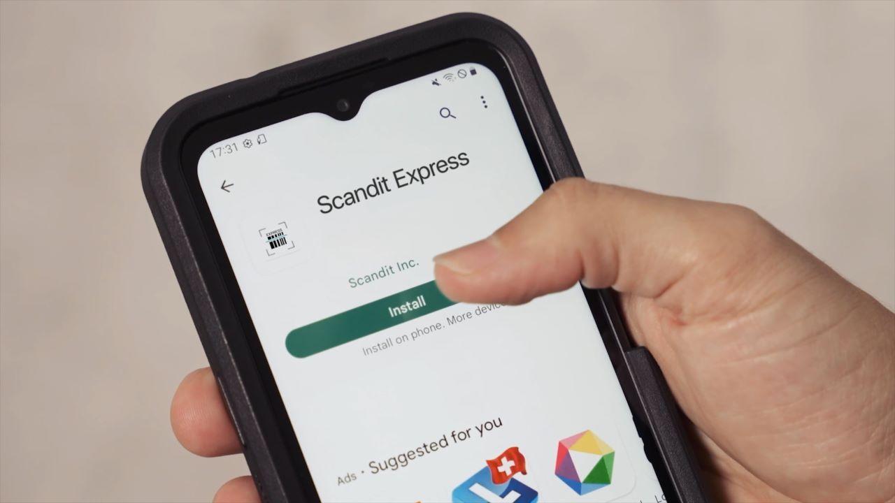 scandit express download barcode scanning app
