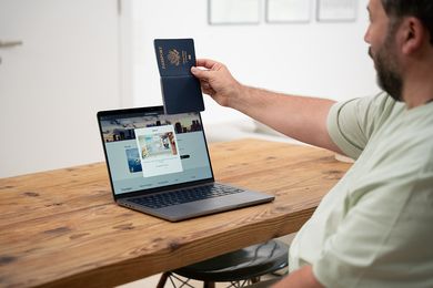 scan air travel passport laptop webcam