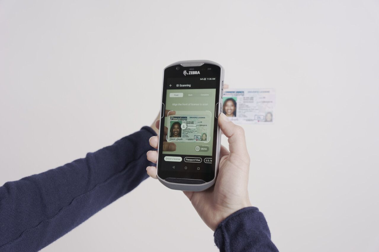 Scandit ID scanning on Zebra device
