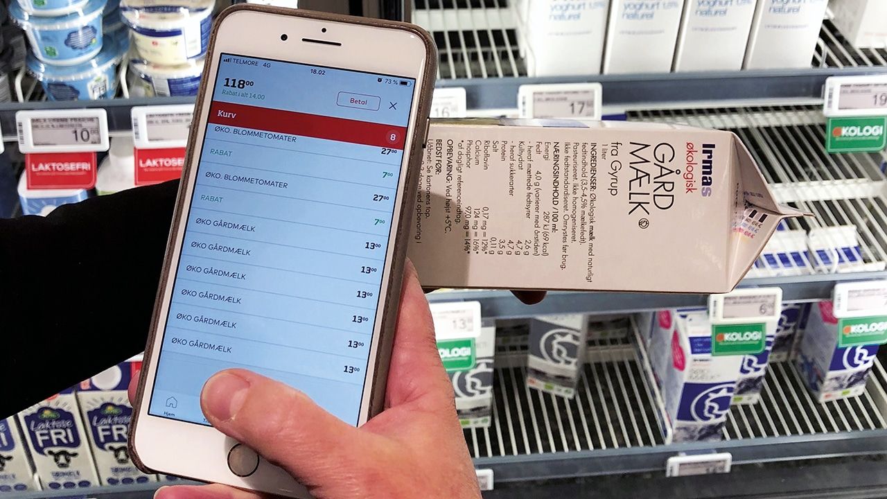 Mobile self-scanning Coop DK and Scandit