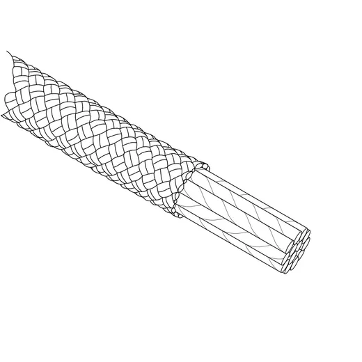 Illustration of Kernmantle rope
