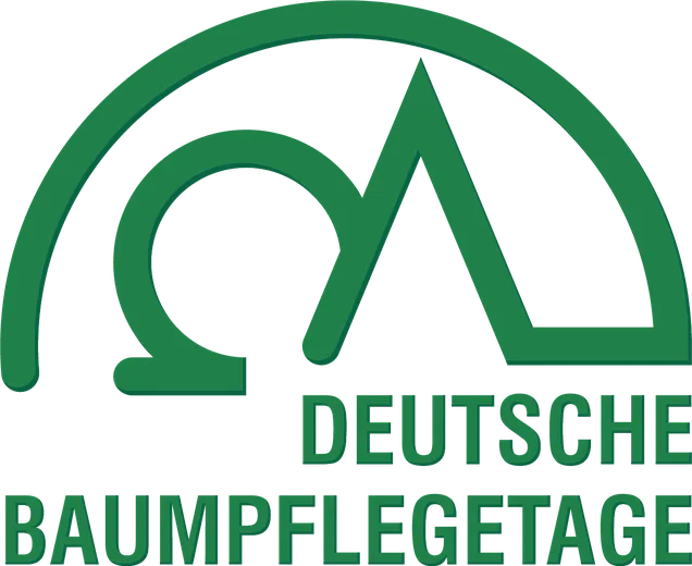 Logo of Deutsche Baumpflegetage with green stylized tree and text.