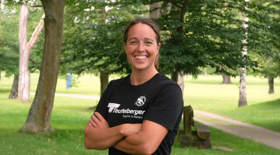 Portrait of our Ambassador Josephine with a forest in the background