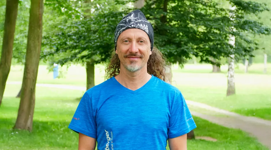 Portrait of our Ambassador Massimo with a forest in the background
