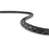 Close-up of a strong, braided fiber rope on a white background, showcasing quality and durability in materials.