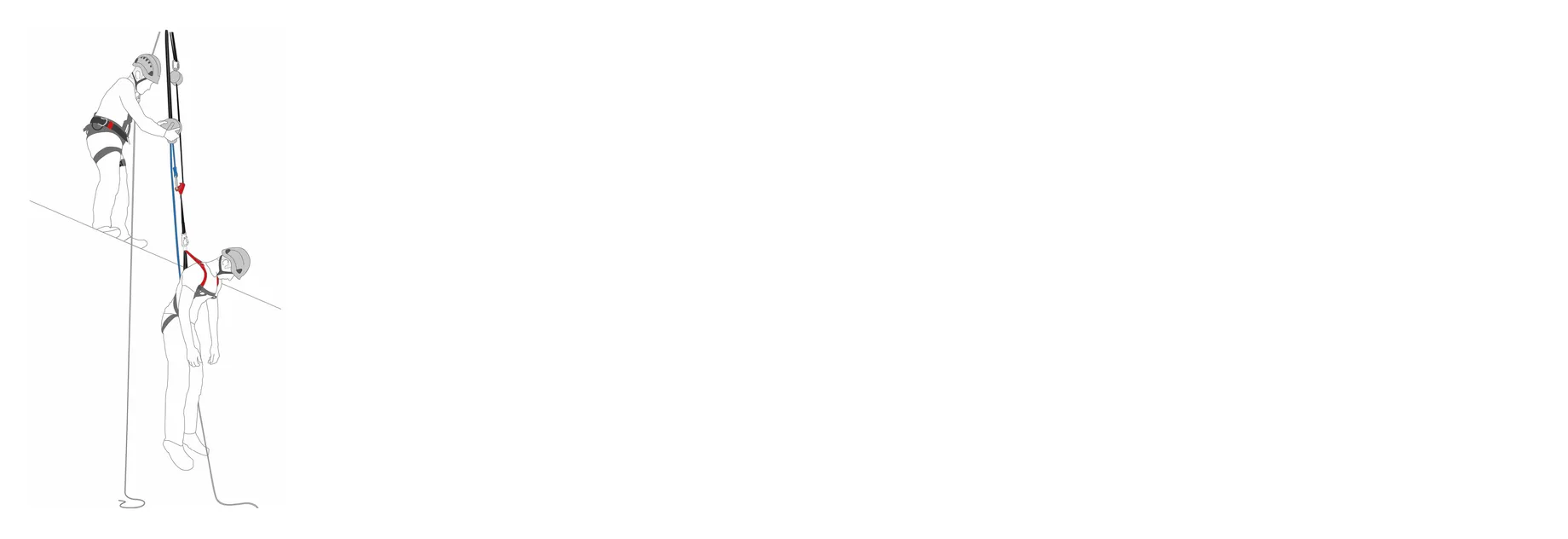 Two pole vaulters in action, one mid-air over the bar and the other preparing to jump, set against a plain white background.