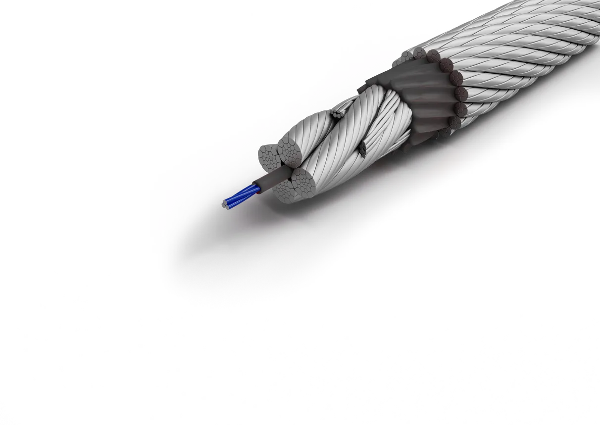 Rendering of the construction of the rope Evolution TK16 Data