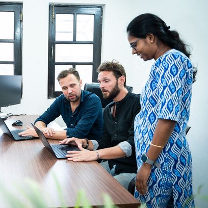 Goa office with Jelke and Lennard
