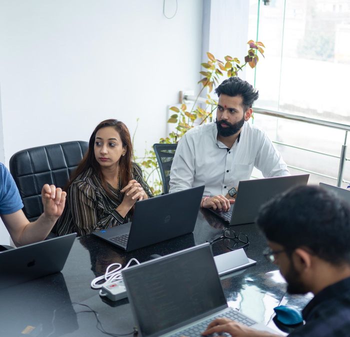 Agile team meeting in Ludhiana