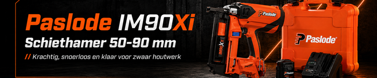 Paslode IM90Xi constructietacker voor houtbouw