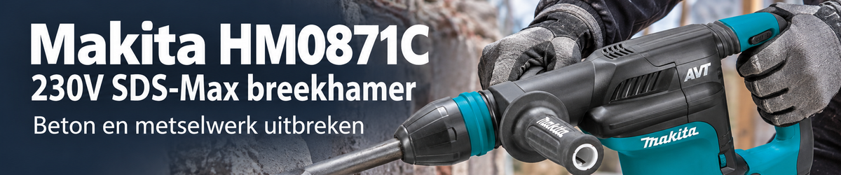 Makita HM0871C Makita HM0871C breekhamer voor beton en metselwerk