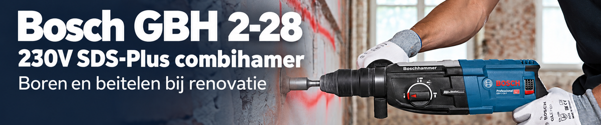 Bosch GBH 2-28 combihamer voor beton en renovatie