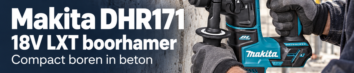Makita DHR171 compacte accu boorhamer voor beton