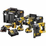 DeWALT combisets op witte achtergrond