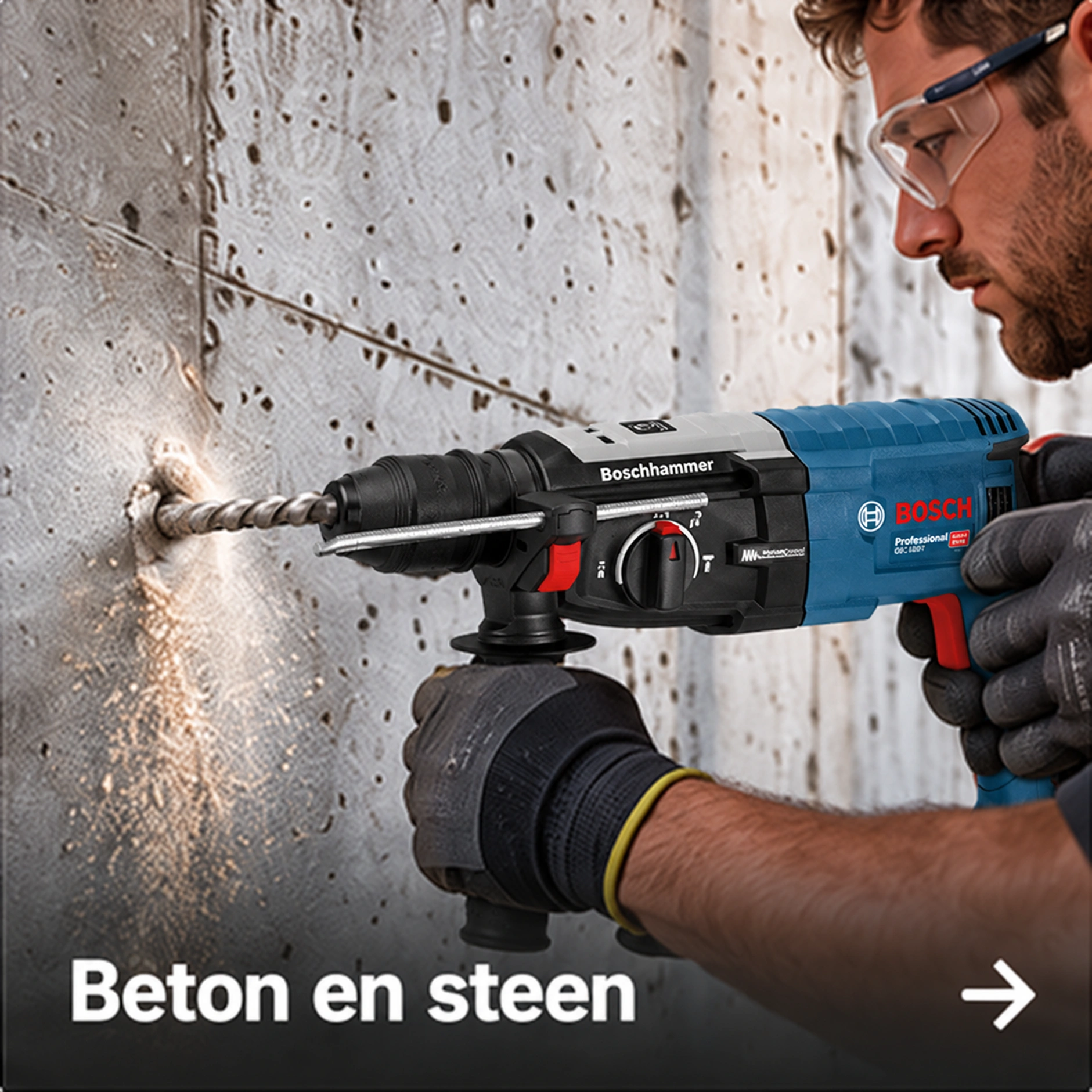 Bosch Professional boorhamer voor beton en steen