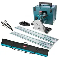 Makita SP6000J1X2 Invalcirkelzaag 230V in Mbox + 2x Geleiderail 1500mm + Foudraal + Koppelstripset