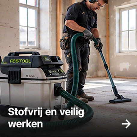 Stofvrij en veilig werken bij Mastertools
