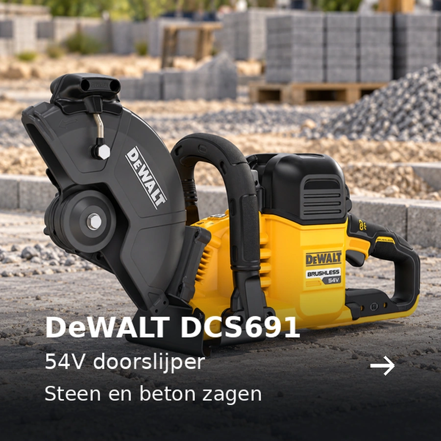 DeWALT DCS691. 54V doorslijper. Steen en beton zagen