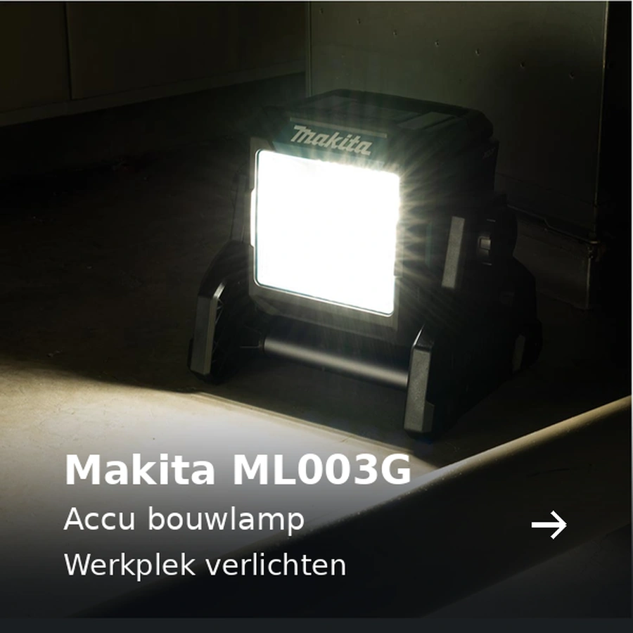 Makita ML003G. Accu bouwlamp. Werkplek verlichten
