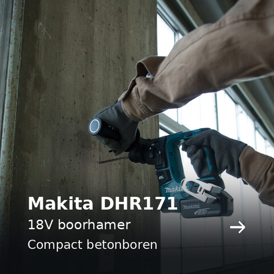 Makita DHR171. 18V boorhamer. Compact betonboren