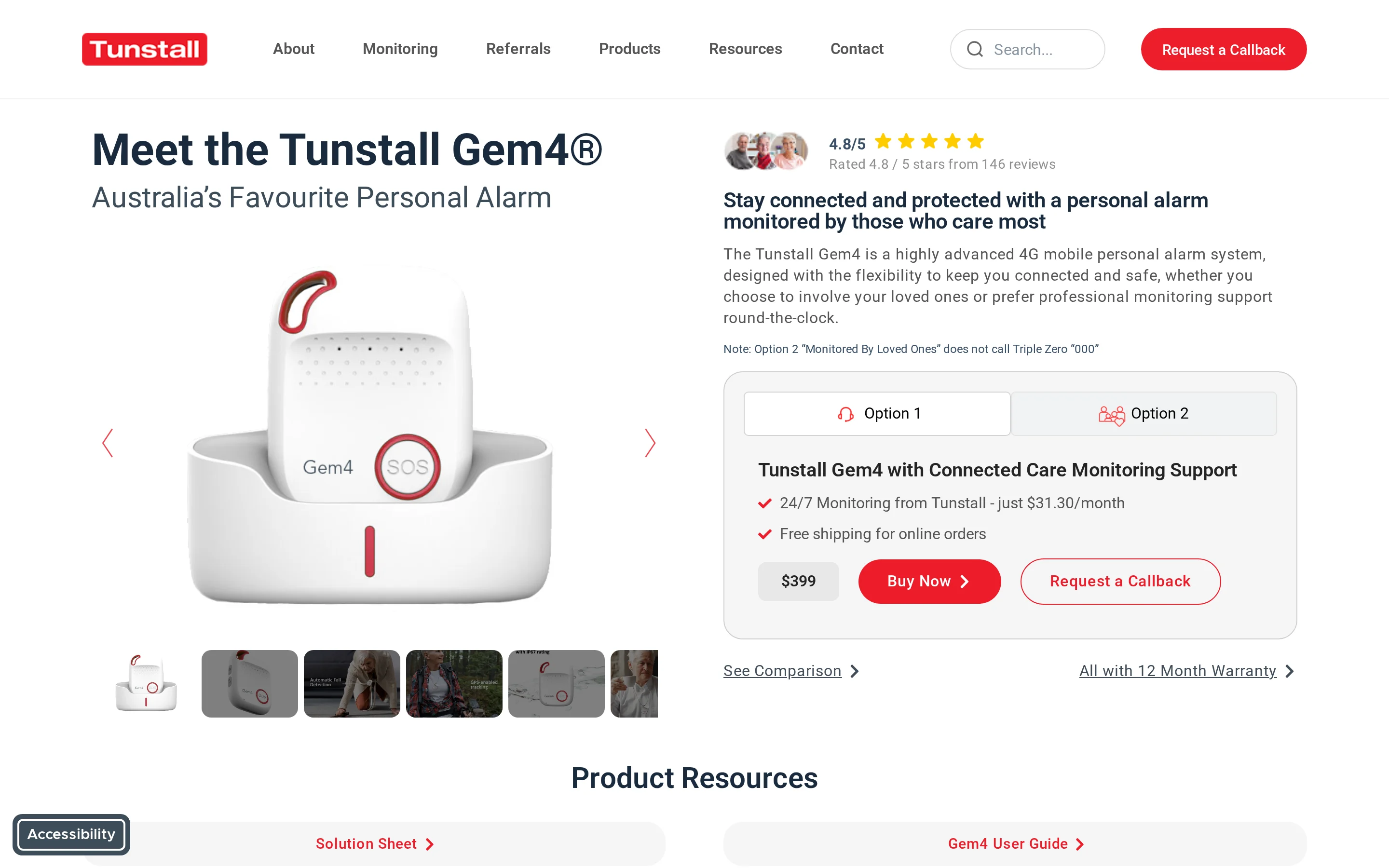 Tunstall Healthcare telecare alarms and monitoring for large care programmes