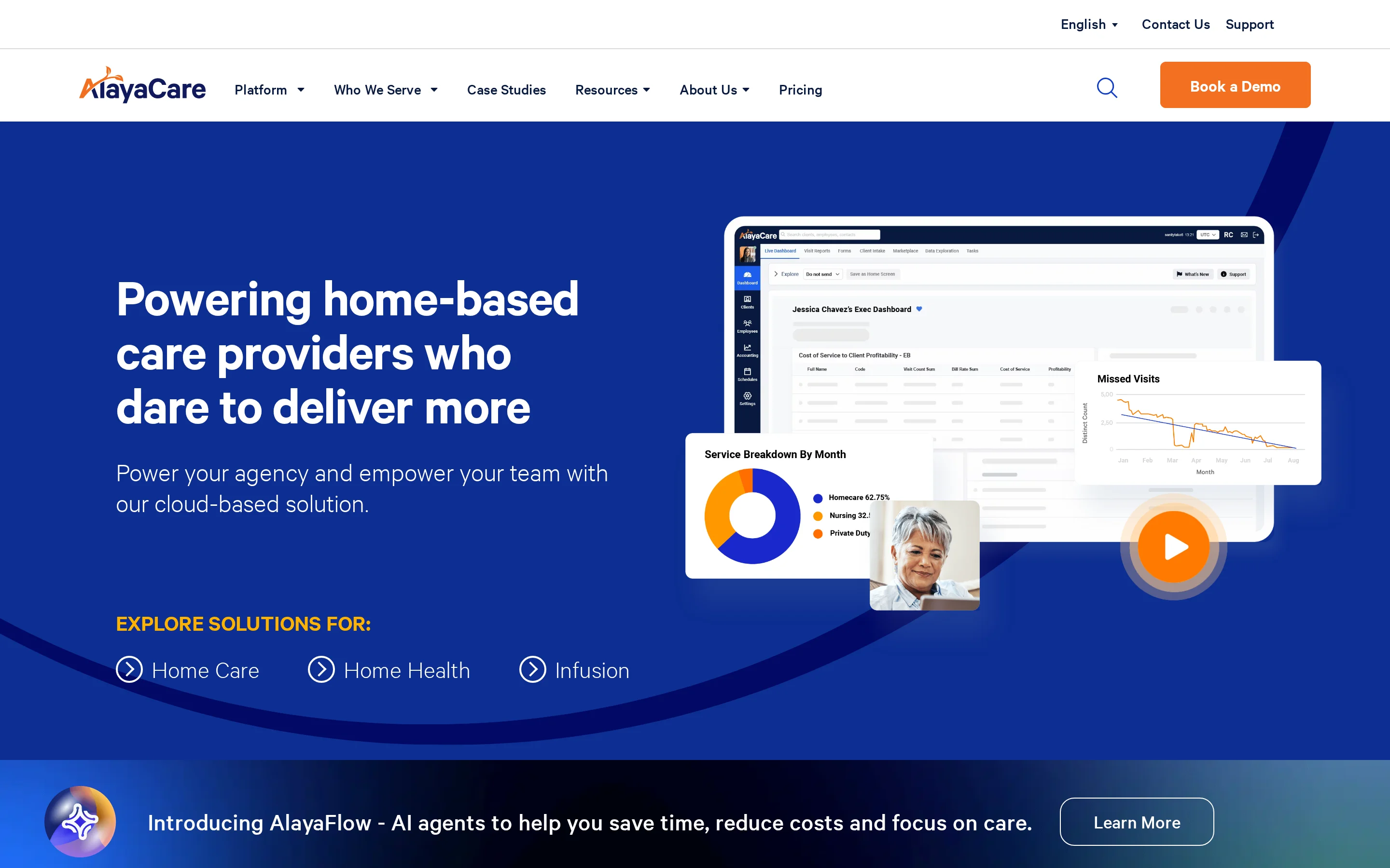 AlayaCare cloud platform for clinical, field, and back-office home care workflows AlayaCare cloud platform for clinical, field, and back-office home care workflows