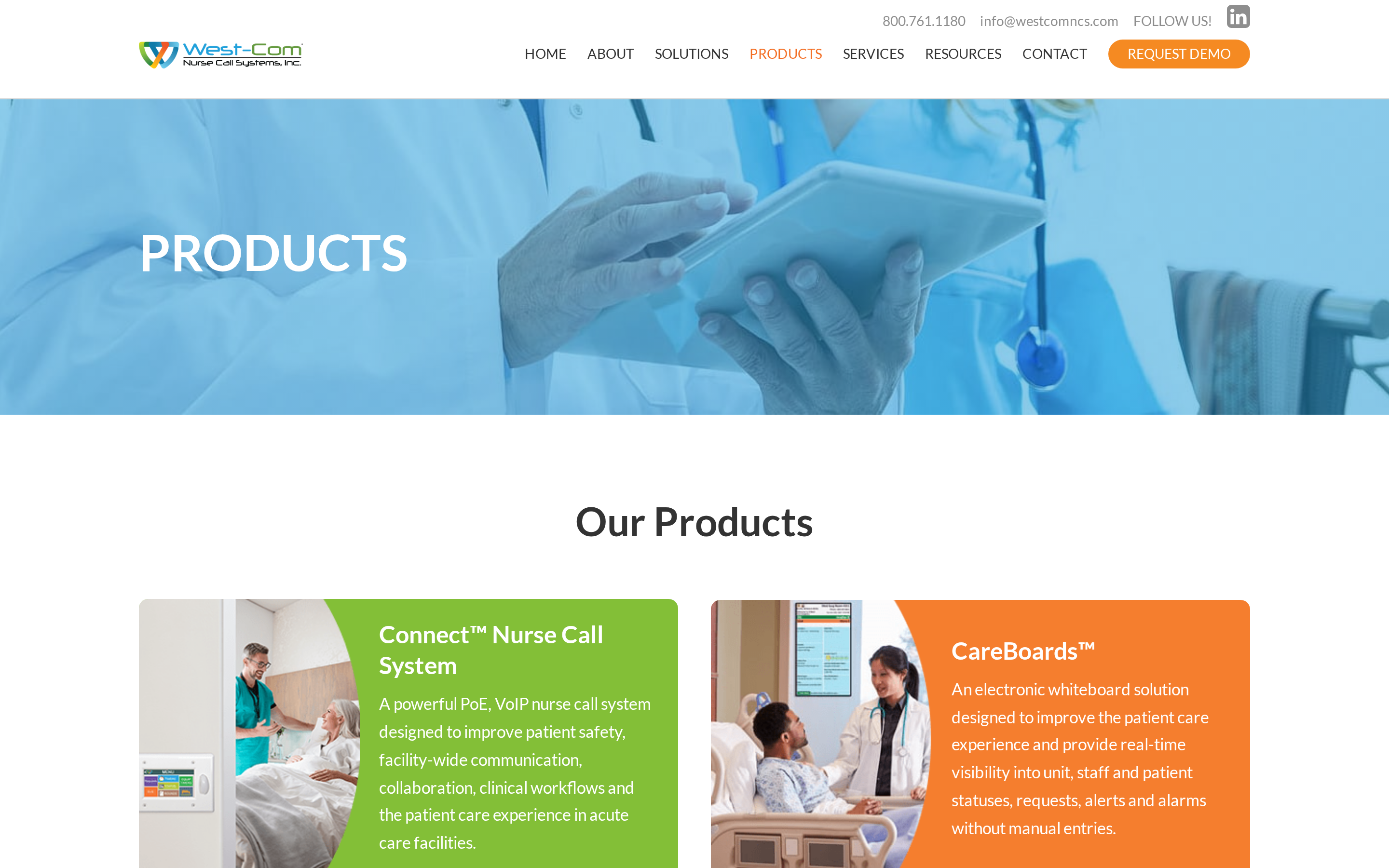 Westcom NCS hybrid nurse call system for skilled nursing settings