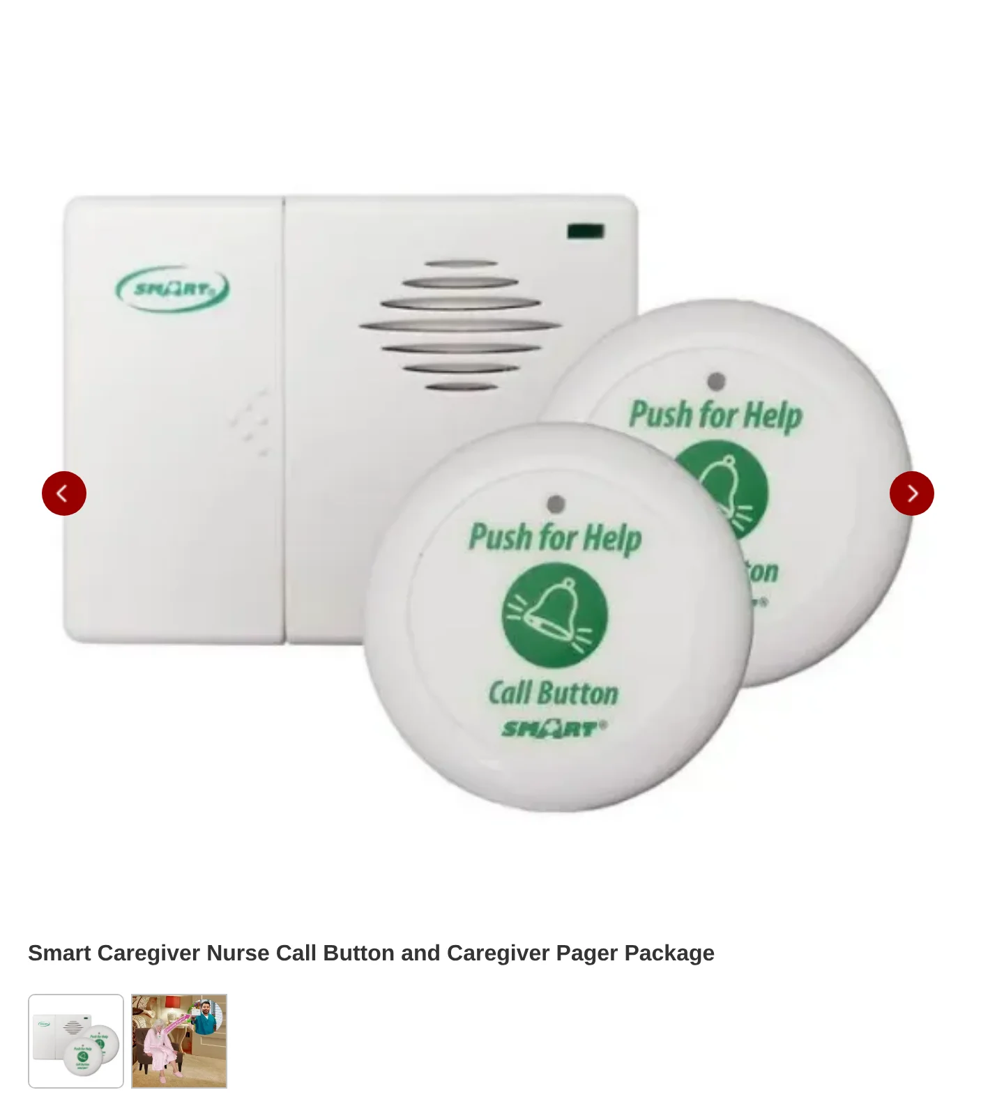 Smart Caregiver wireless call buttons and portable caregiver pager