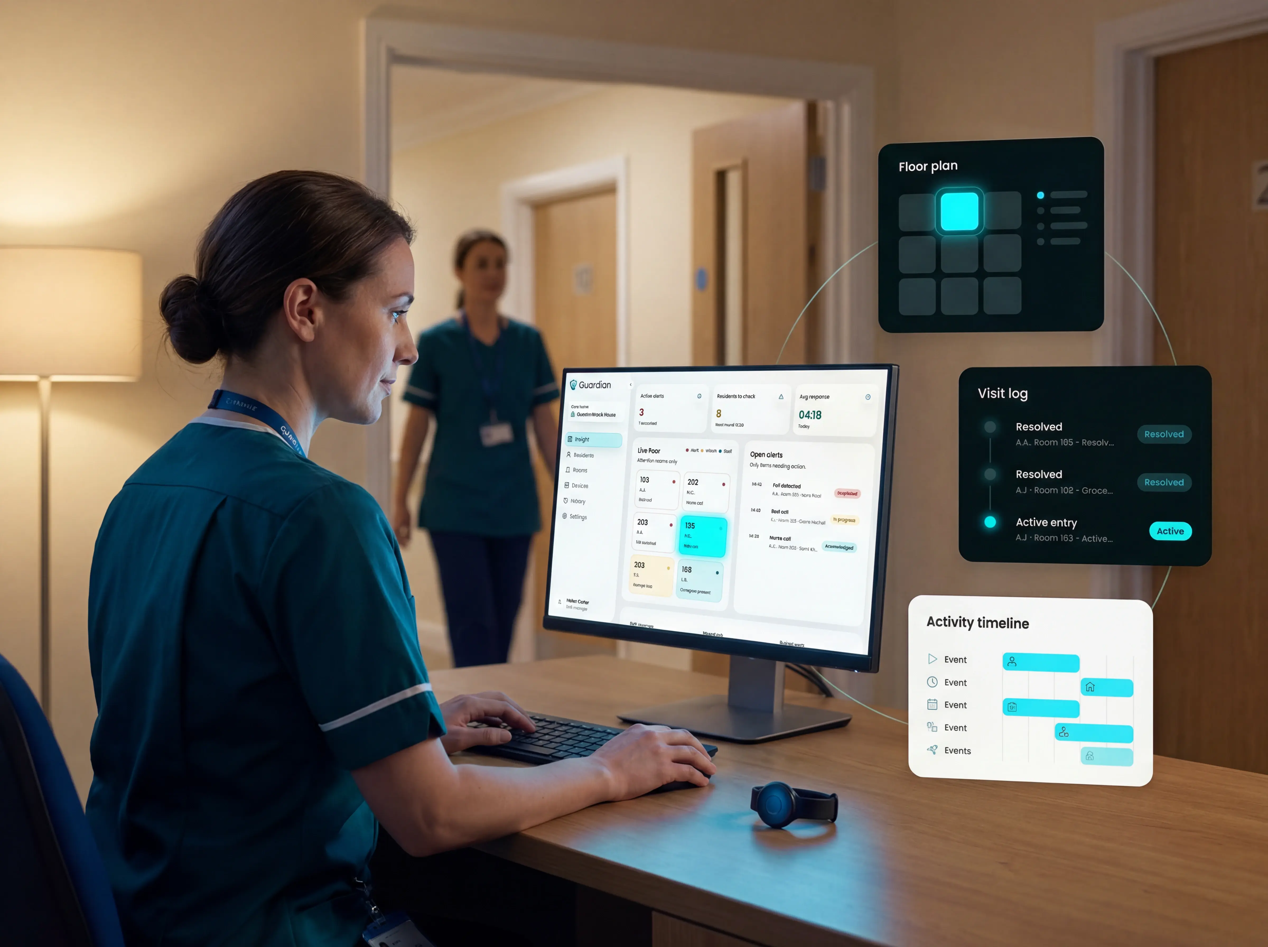 What is a nurse call button system?