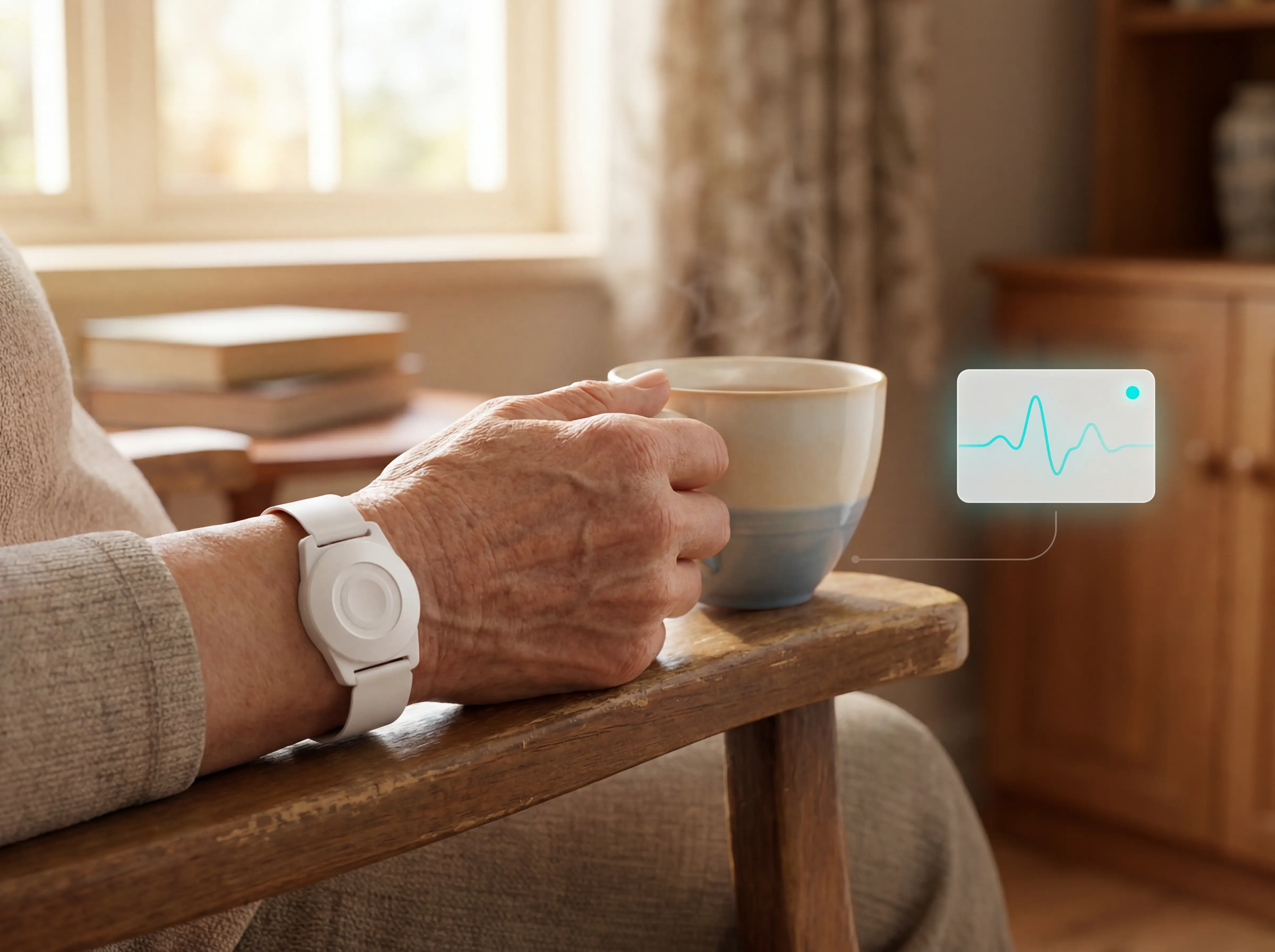 Clinical dashboard summarising remote monitoring data