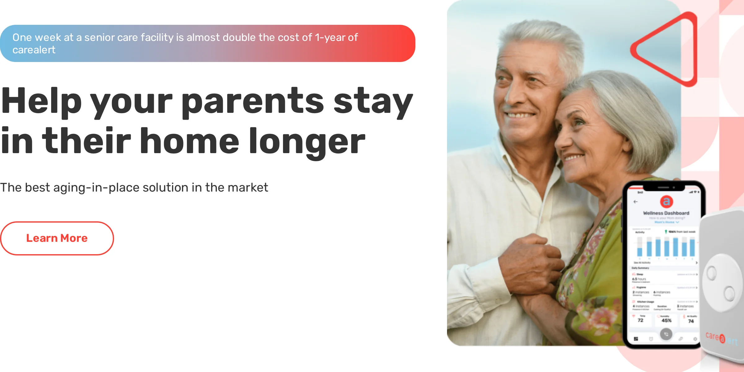 SensorsCall CareAlert passive home monitoring for family caregivers
