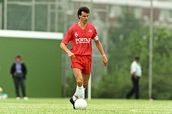 Rune Bratseth 1991 im Werder-Trikot.
