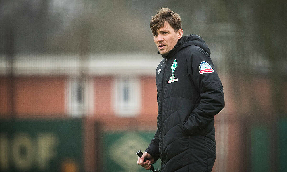 Clemens Fritz am Trainingsplatz