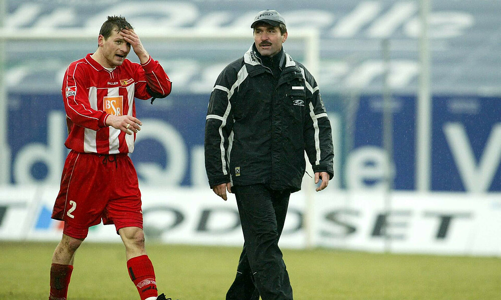 Mirko Votava mit Steffen Baumgart. 
