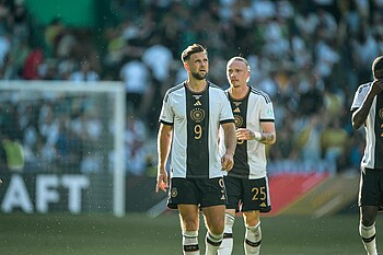 null Füllkrug im Nationalmannschafts-Trikot.