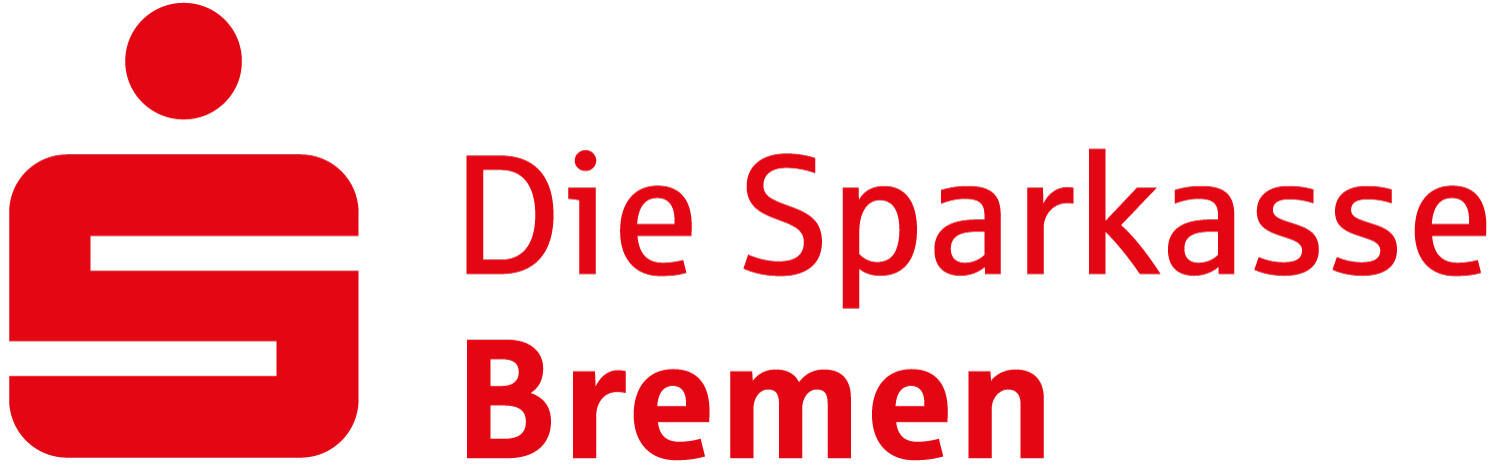 Rotes Logo der Sparkasse Bremen mit einem stilisierten „S“-Symbol und Text auf weißem Hintergrund.