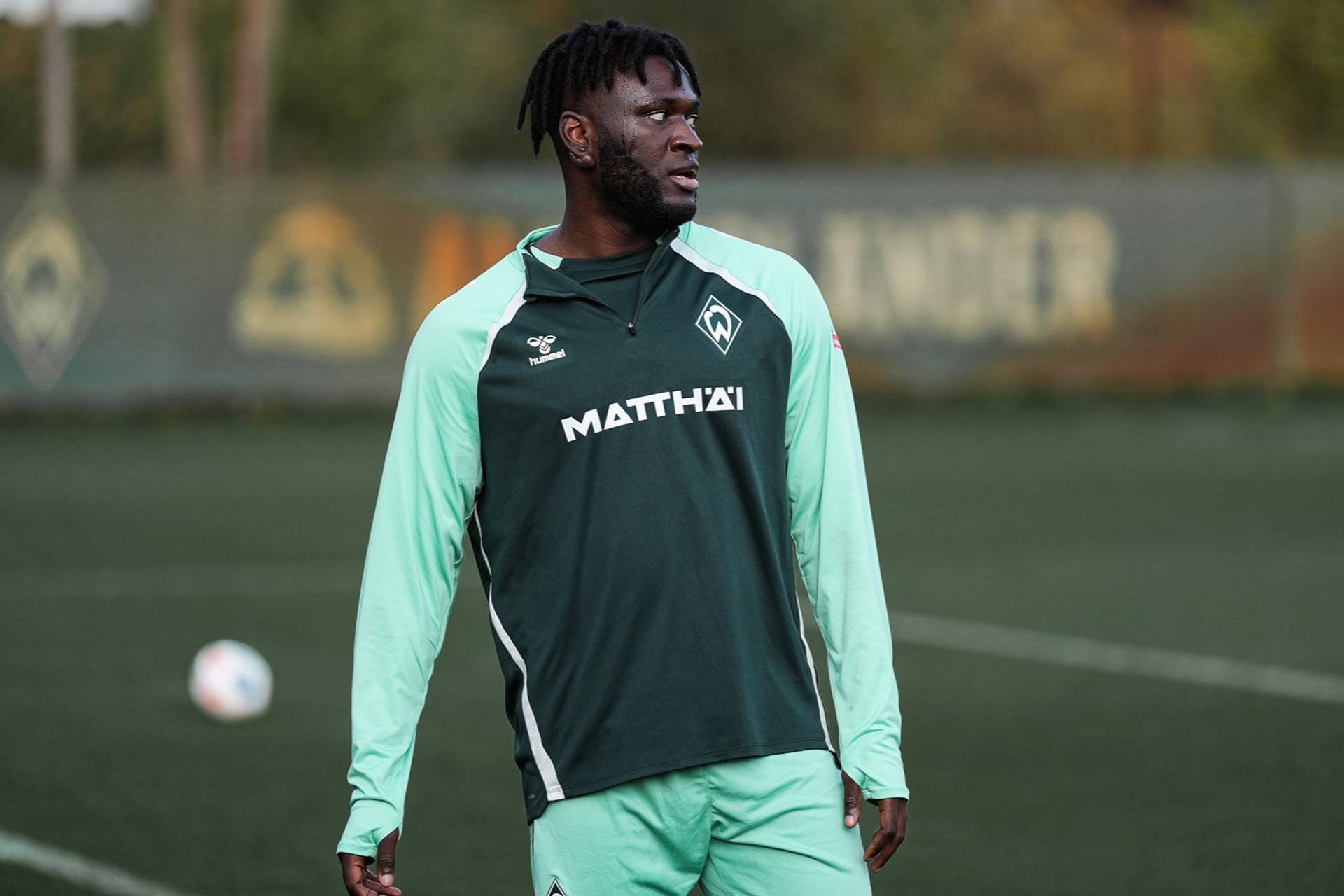 Victor Boniface auf dem Trainingsplatz.