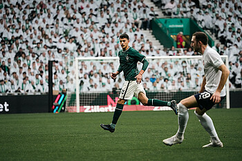 Julian Malatini läuft während des Spiels. 