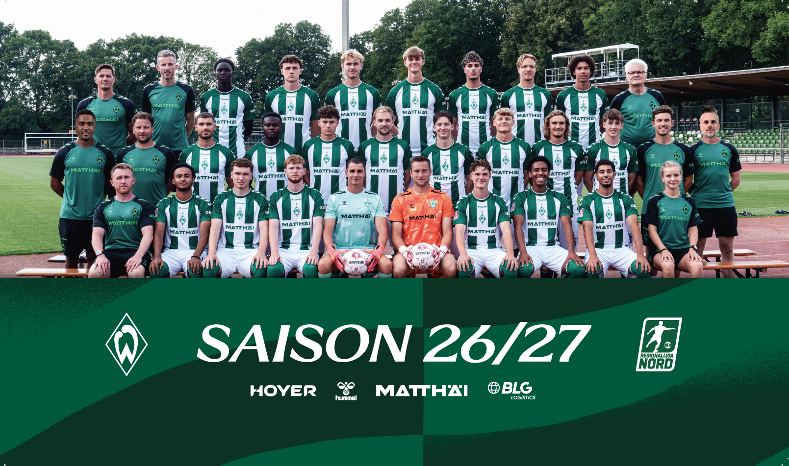 Ein Mannschaftsfoto der U23.
