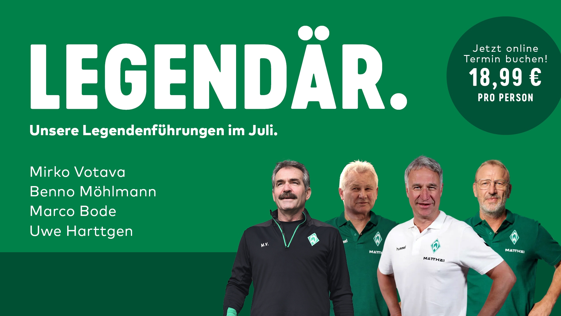 Die Grafik zu den Legendenführungen im Juli mt allen wichtigen Informationen.